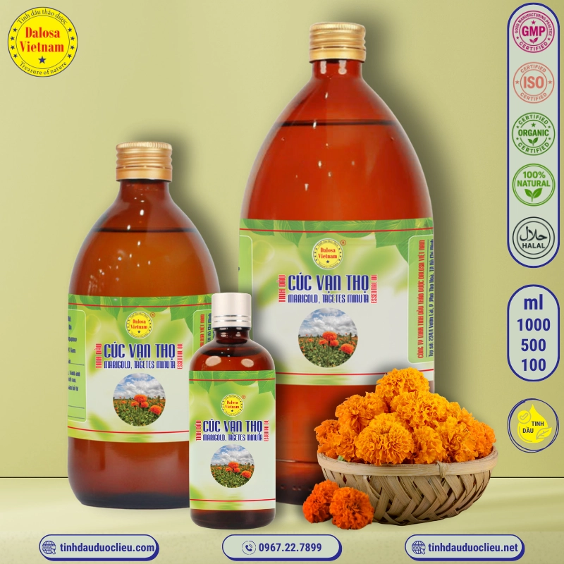 Tinh Dầu Cúc Vạn Thọ - Marigold Essential Oil 1 tinh dau cuc van tho – marigold essential oil