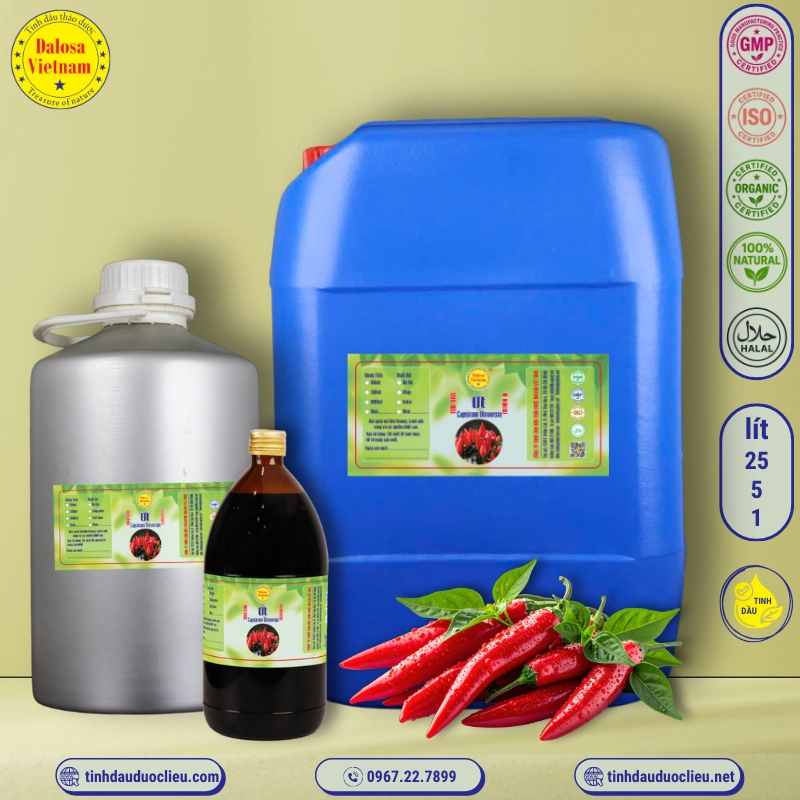 Tinh Dầu Ớt - Capsicum Essential Oil 3 tinh dau ot capsicum capsicum oleoresin capsicum frutescens essential oil 3