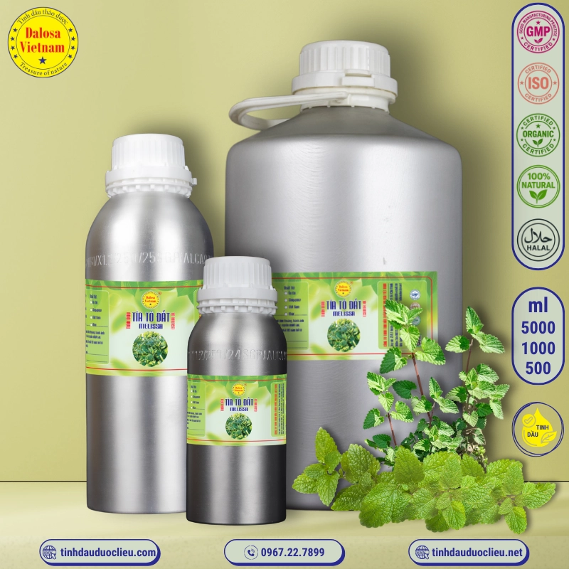 Tinh Dầu Tía Tô Đất - Melissa Essential Oil 3 tinh dau tia to dat tia to chanh melissa lemon balm balm mint melissa officinalis essential oil 2