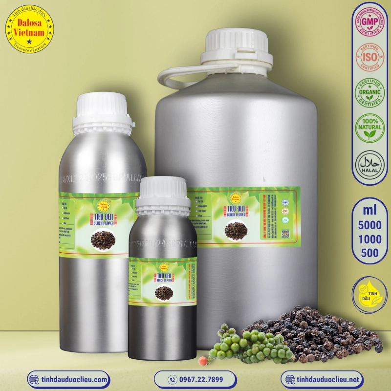 Tinh Dầu Tiêu Đen - Black Pepper Essential Oil 3 tinh dau tieu den black pepper piper nigrum essential oil 2