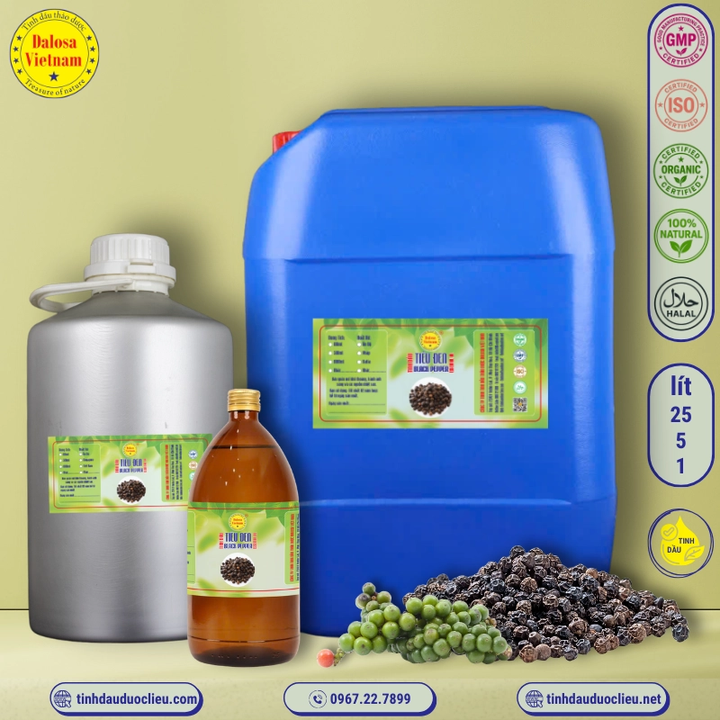 Tinh Dầu Tiêu Đen - Black Pepper Essential Oil 1 tinh dau tieu den black pepper piper nigrum essential oil 3