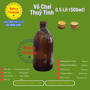 Vỏ Chai Thuỷ Tinh 500ml  Giải Pháp Lý Tưởng Cho Đóng Gói Sản Phẩm